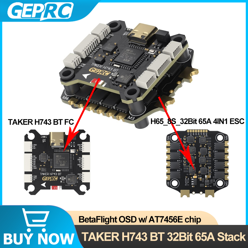 GEPRC TAKER H743 BT 32Bit 65A  - Drone Flight Controller recensione e prezzo