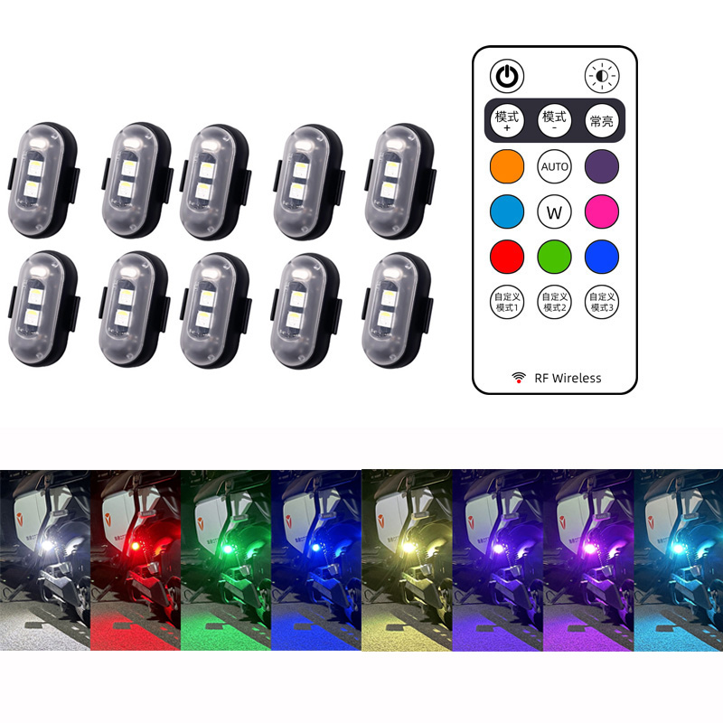 10x 4x 8 colori Wireless LED D - Drone Led Light recensione e prezzo